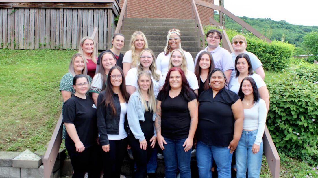 Nursing students graduate
